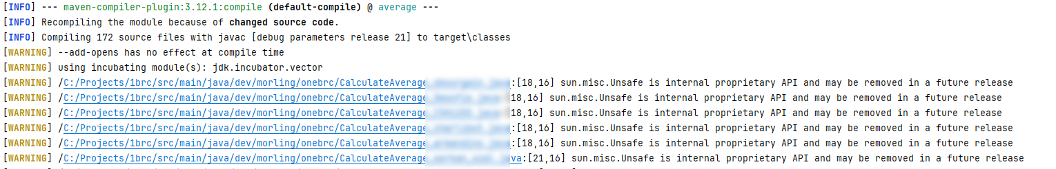 Compiling 1BRC using Maven Compiling 1BRC using Maven