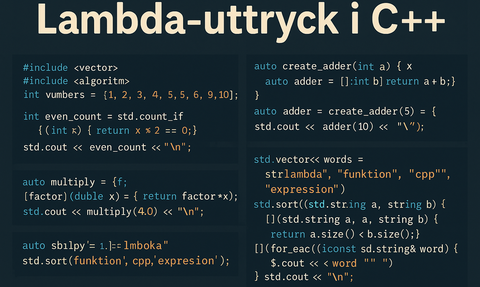 Använder du lambda-uttryck i C++?