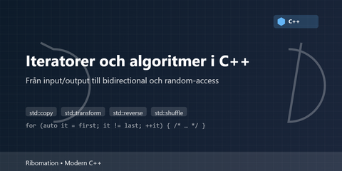 Iteratorer och STL Algoritmer