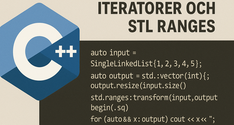 Iteratorer och STL Ranges