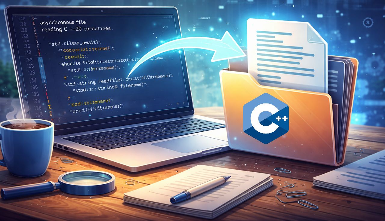 Asynkron filläsning med C++20 coroutines